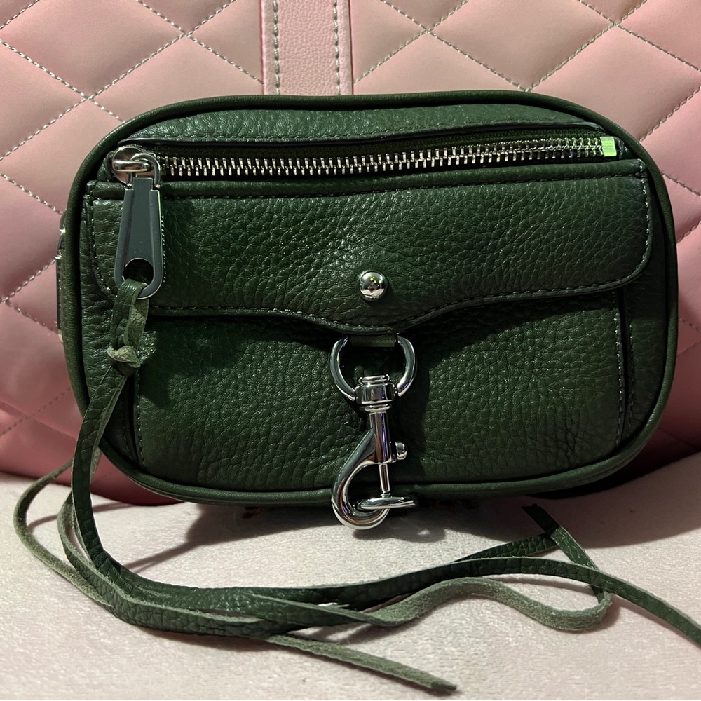 Green Leather Crossbody Bag